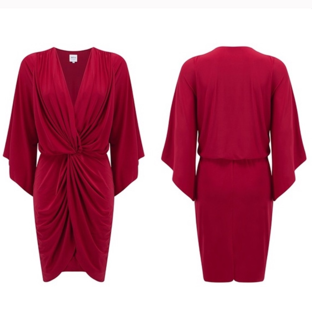 Misa Los Angeles Teget Red Mini Dress